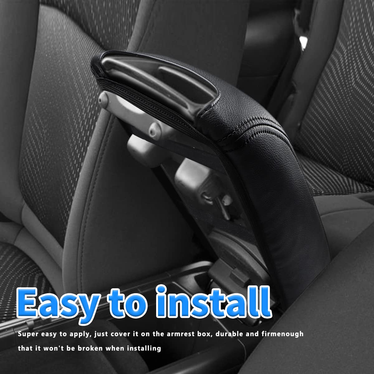 Intget Center Console Cover For 2011-2020 Dodge Journey Accessories Leather Middle Armrest Cover Arm Rest Box Lid Protector Car