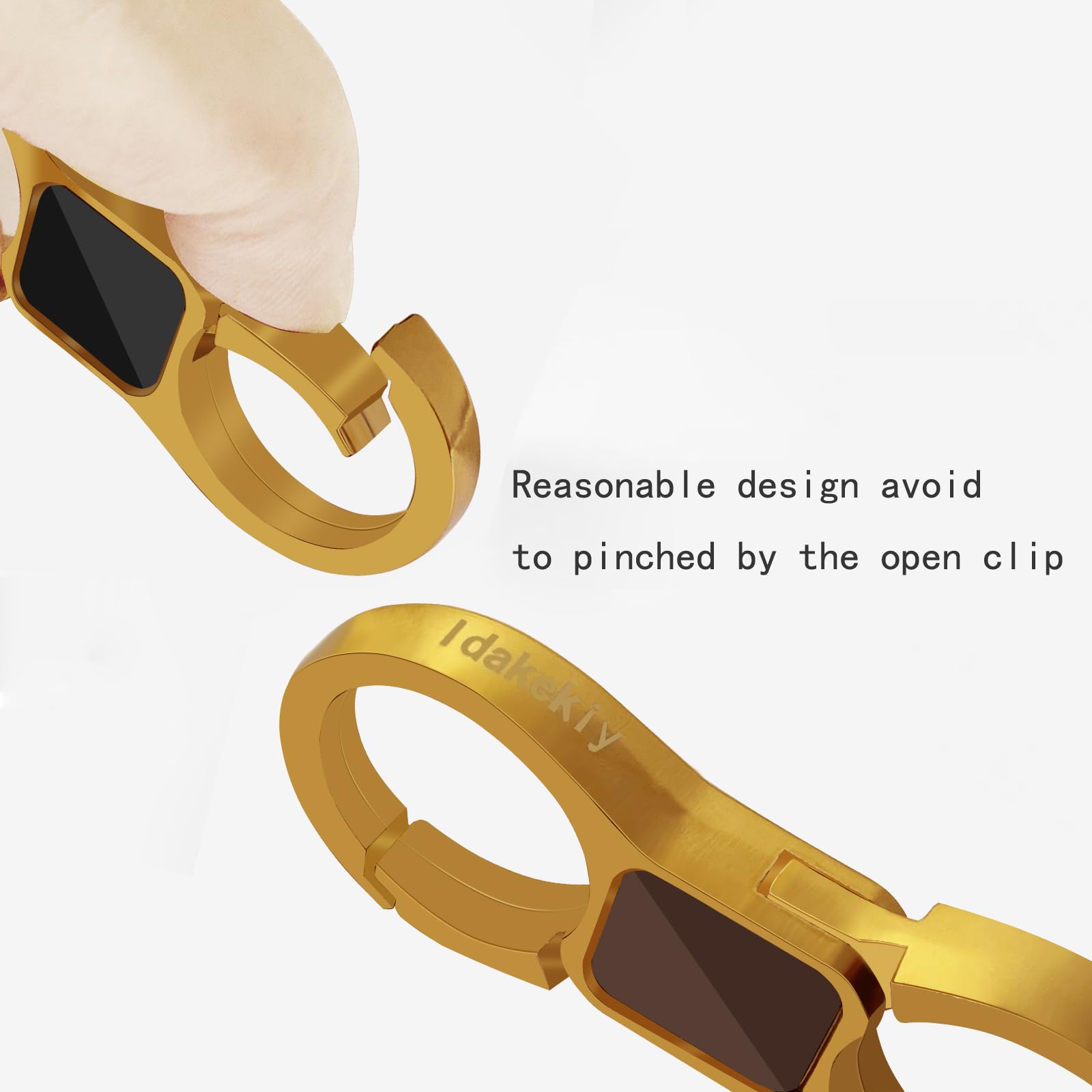 Idakekiy Key Chain Quick Release Spring With 4 Key Rings Heavy Duty Car Keychain Organizer For Men And Women (Tan)