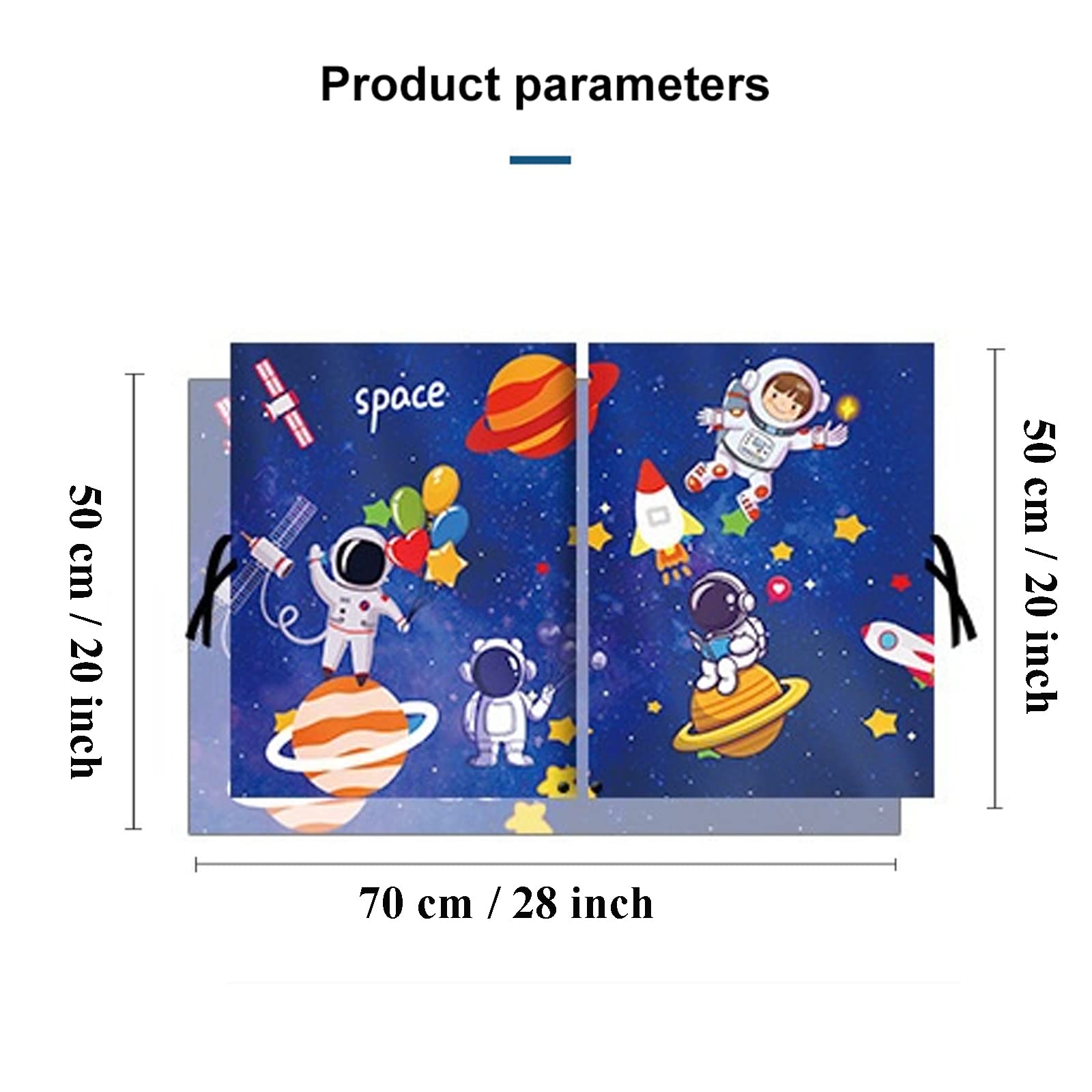 Car Sun Shade For Baby - Eohmak Car Side Window Sun Shade Cover Upgrade Double Opening Car Interior Curtain Sun Blocker Blind (Dark Blue Space, 2 Pack)