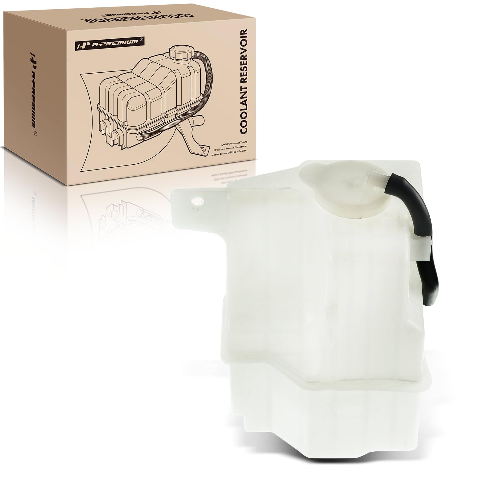 A-Premium Engine Coolant Overflow Recovery Reservoir Tank [With Cap] Compatible With Mazda Protege 1995-2003 [1.5L, 1.6L, 1.8L, 