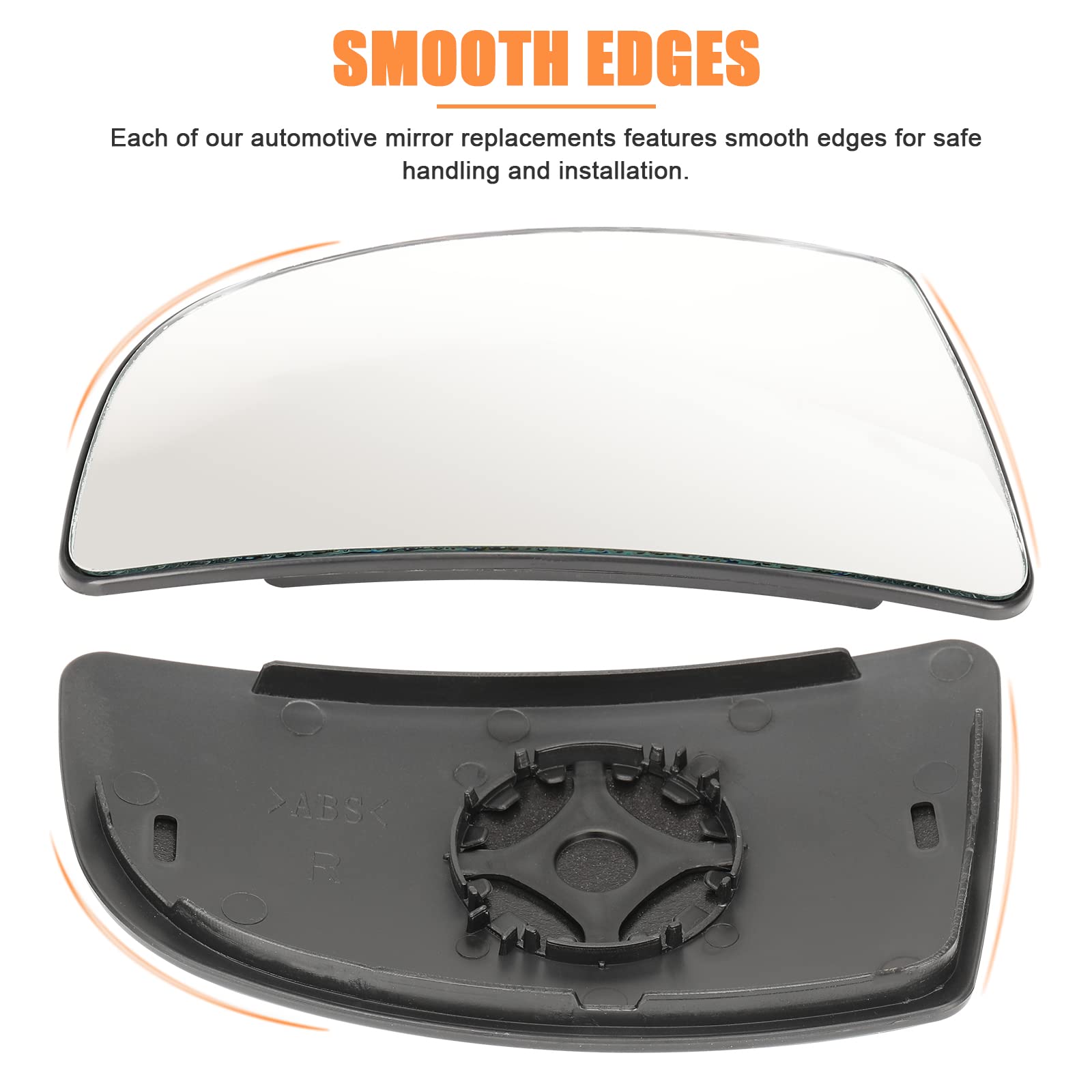 LHCDQSKCW Compatible With Ford Transit T150 T250 T350 2015 2016 2017-UP Passenger Right Side Mirror Glass, Lower Tow Mirror with