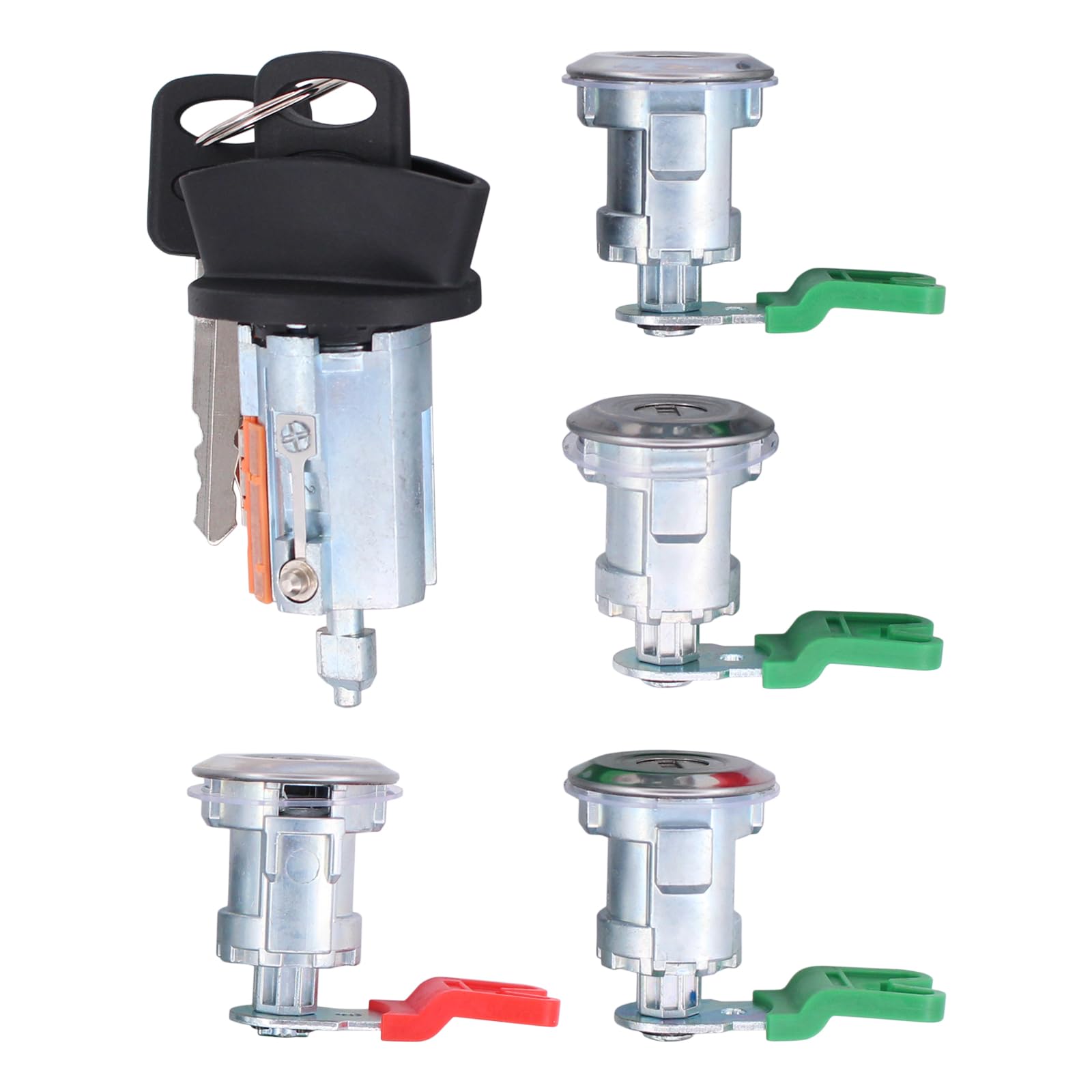 ApplianPar Door Lock Cylinders and Ignition Lock Cylinder for Ford E150 E250 E350 1997-2018