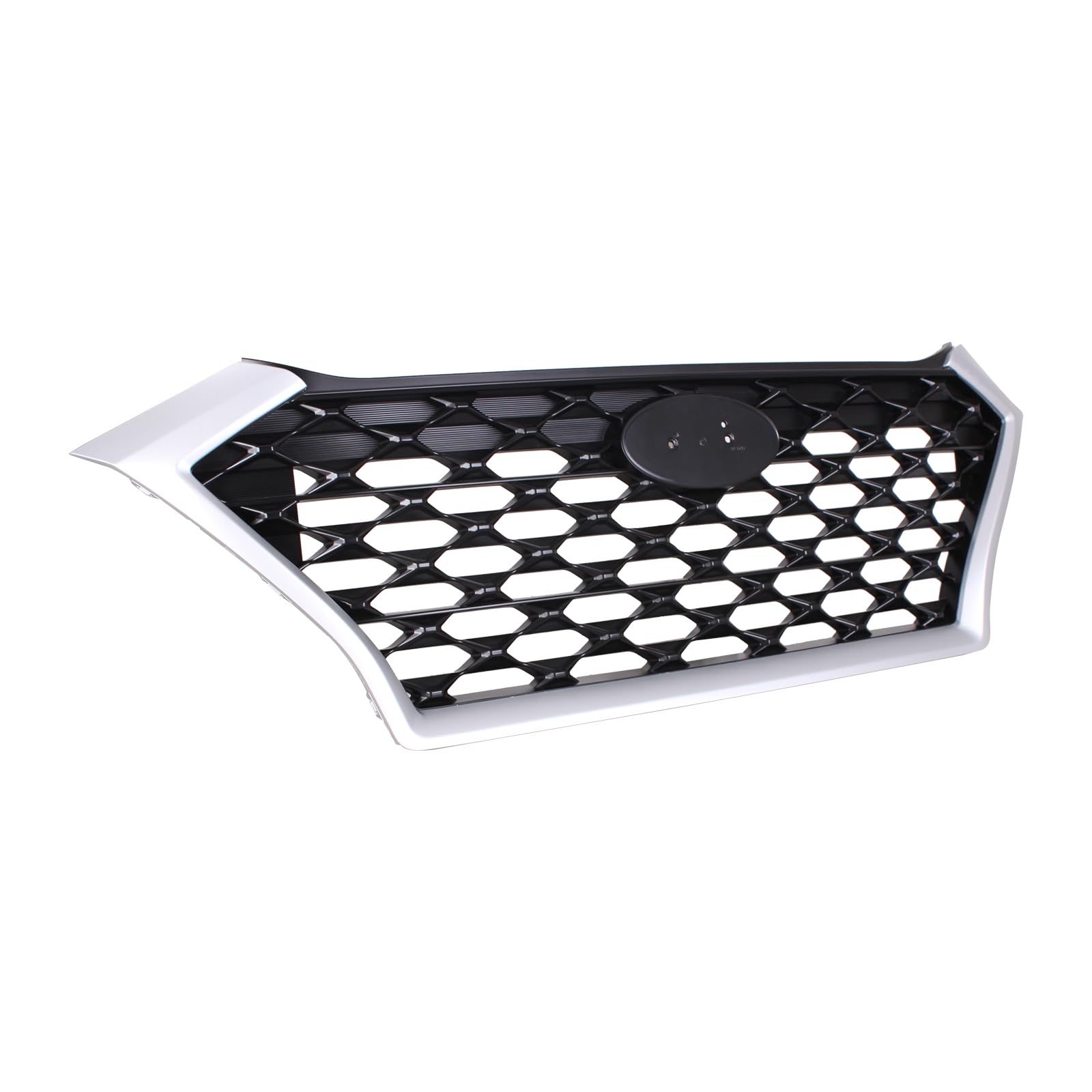 TYG (CAPA QUALITY) Front Grille Compatible with 2019-2021 Hyundai Tucson Chrome trim w/o Front View Camera, ABS OEM Replacement