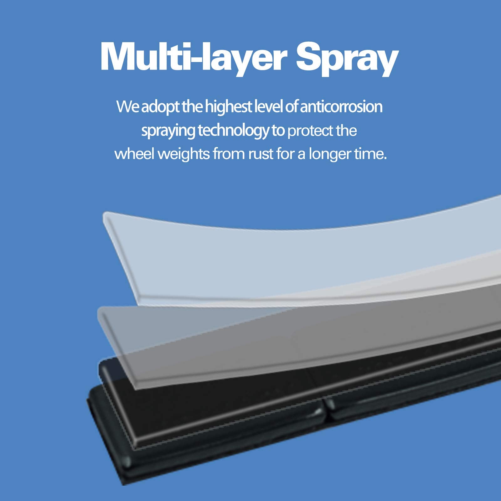 Ckauto 1/2Oz, 0.5Oz, Ultra Slim Low Profile, Black Adhesive Stick On Wheel Weights, 60 Oz/Box, Us Quality, (120Pcs)