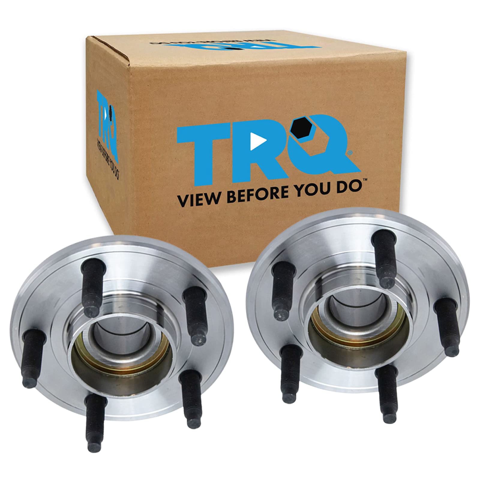 Trq Front Wheel Hub Bearings Assembly Set Compatible With 2005-2009 Ford Mustang
