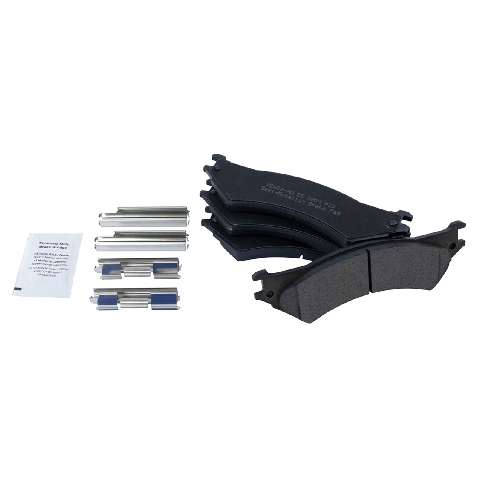 Trq Rear Brake Pad & Rotor Kit Brake Pads Brake Rotor Semi-Metallic Compatible With 2003-2007 Ford E-250 1999-2002 E-250 Econoli