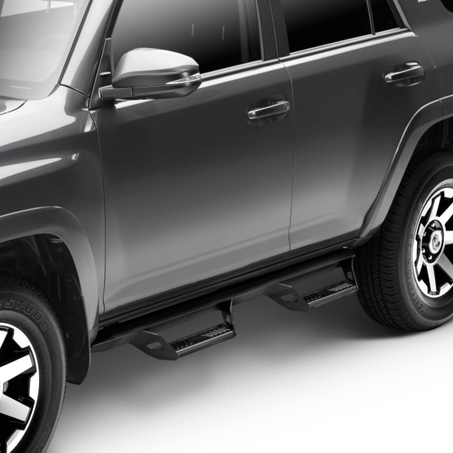 Realtruck Predator Pro Steps For Ford Bronco | Wheel-To-Wheel, Rust-Proof Aluminum, Textured Black | Prf2172B-Tx | Fits 2021-2024 Ford Bronco 4-Door, Srw Gas