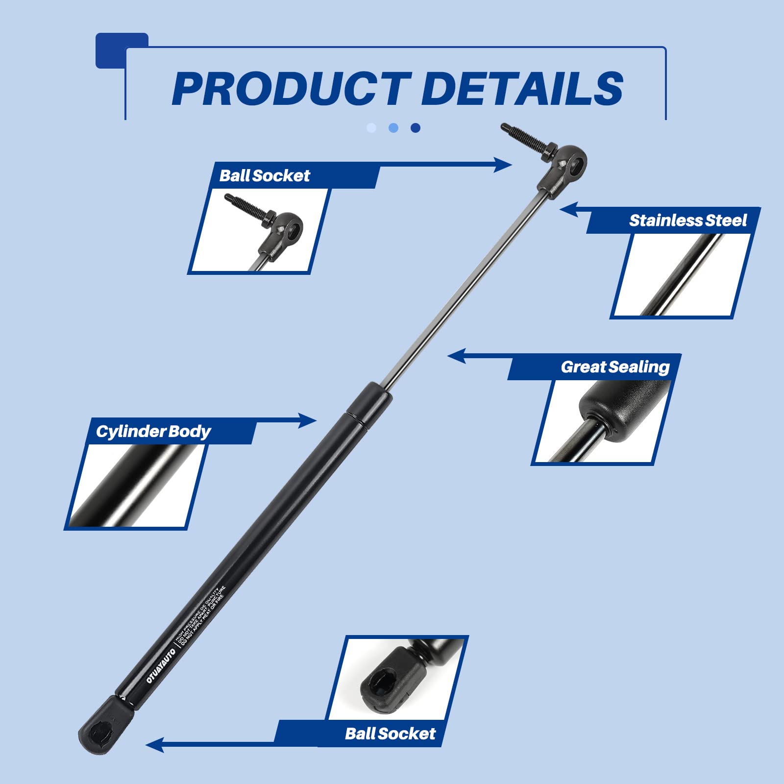 Otuayauto Compatible With 1999-2004 Jeep Grand Cherokee Wj Rear Window Struts - Rear Glass Lift Support Gas Springs Shocks 4528
