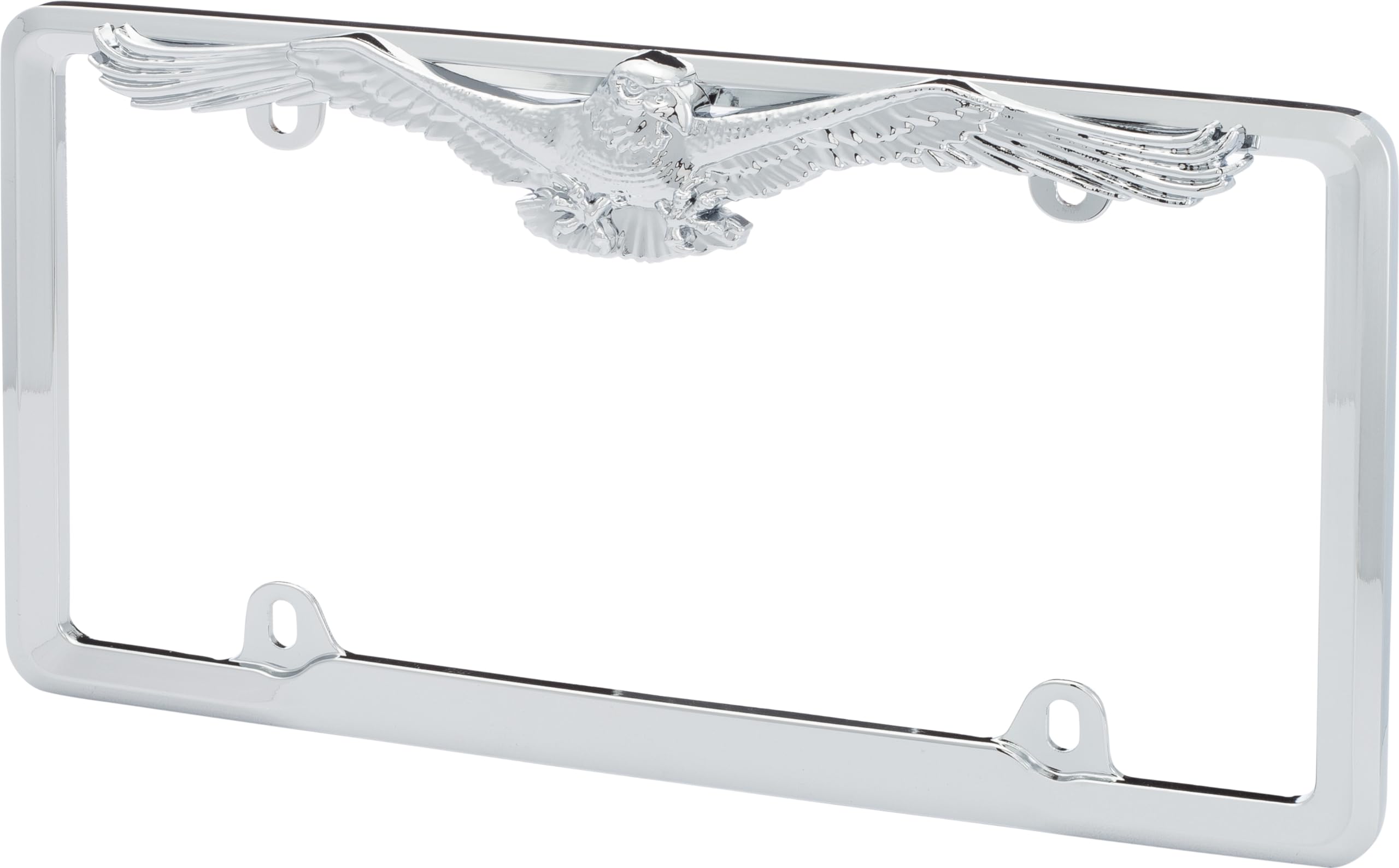Cruiser Accessories 22330 Eagle License Plate Frame, Chrome,1 Frame