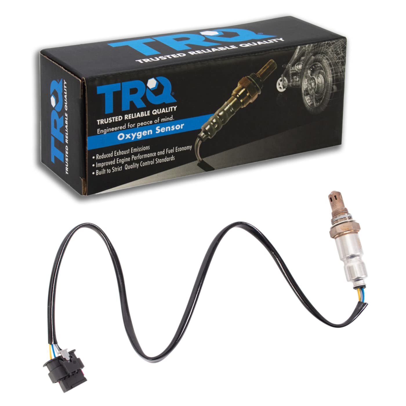 Trq Upstream Left O2 Oxygen Sensor Drivers Side Compatible With 2018-2021 Ford F-150