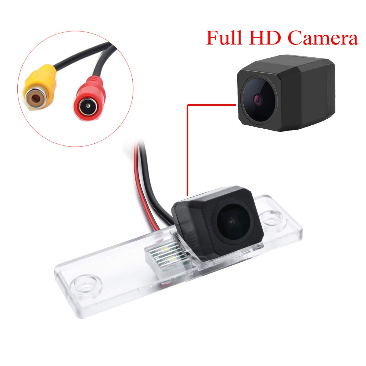 Asatah Full Hd Car Rear View Camera For Toyota 4Runner/Hilux Surf/Toyota Fortuner Sw4 / Toyota Innova & Waterproof And Shockproo