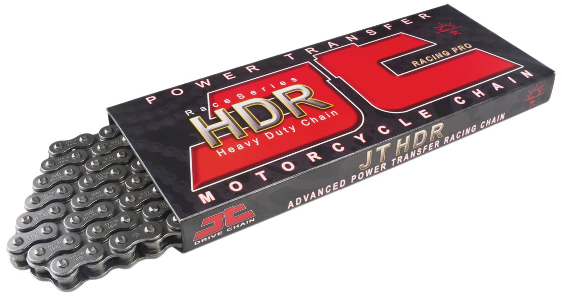 JT Chain JTC420HDR110SL (420 Series) Black Steel 110 Link Heavy Duty Non O-Ring Chain with Connecting Link