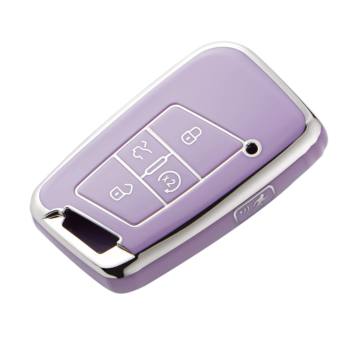 OFFCURVE Key Fob Cover for Volkswagen Special Key Fob Case Cover Holder for 2018-2022 VW Atlas Golf Alltrack Atlas Jetta Passat 