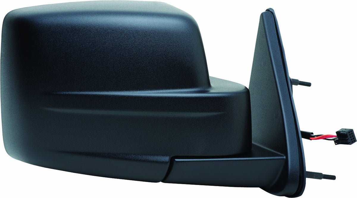 Fit System Passenger Side Mirror for Dodge Nitro, textured black, foldaway (code GTS, 10 pin/ 5 wire), Heated Power
