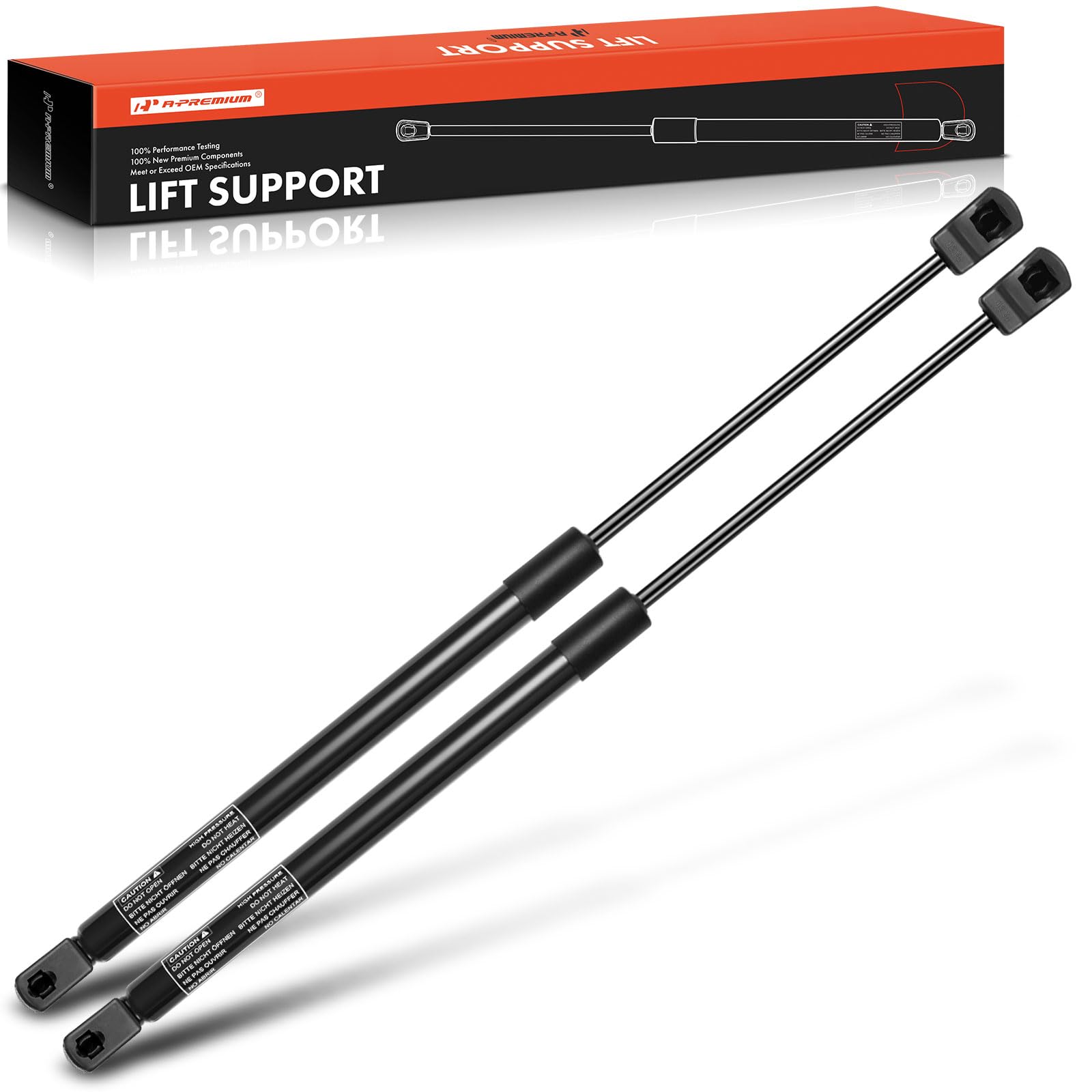 A-Premium Front Hood Lift Supports Shock Struts Compatible with Ford Model - F250 F350 F450 F550 Super Duty, 2017 to 2022 - Repl