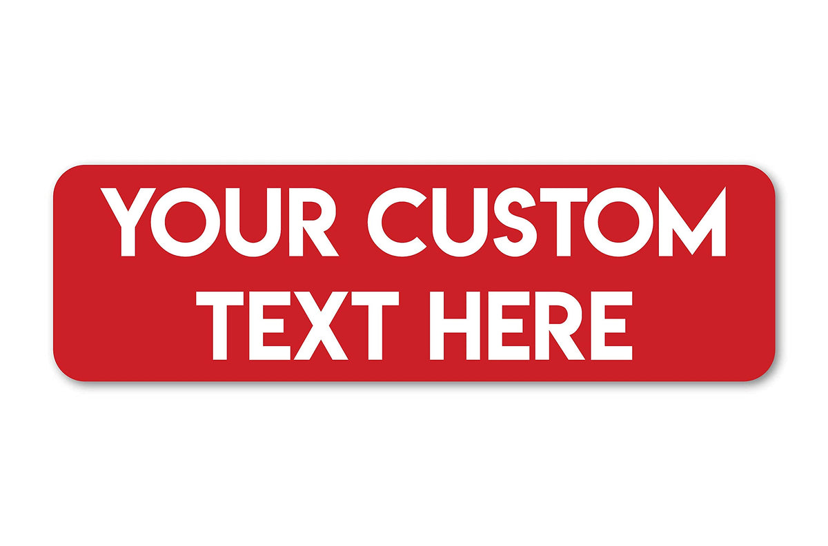 Design Your Own Custom Decal Bumper Sticker Weatherproof For Laptop, Rv, Cars, Trucks, Phones, Boats, Tumblers, Helmets, Atv, Bottles, And Vehicles (3X10 Rectangle)