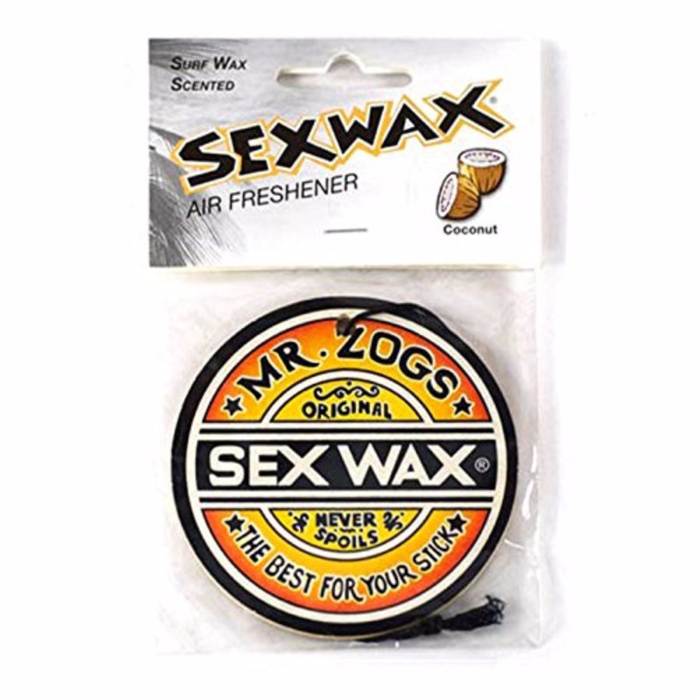 Sex Wax Air Freshener 3" Logo 6-Pack - Grape, Pineapple, Coconut Scents, 6 Count