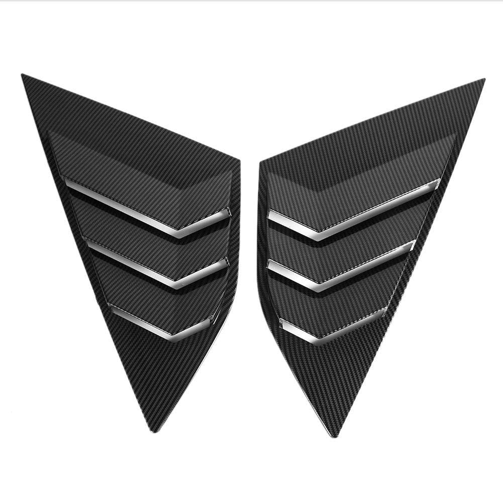 Rear Window Louvers, Carbon Fiber Car Rear Window Louver Shutter Vent Fits For Focus St Rs Mk3