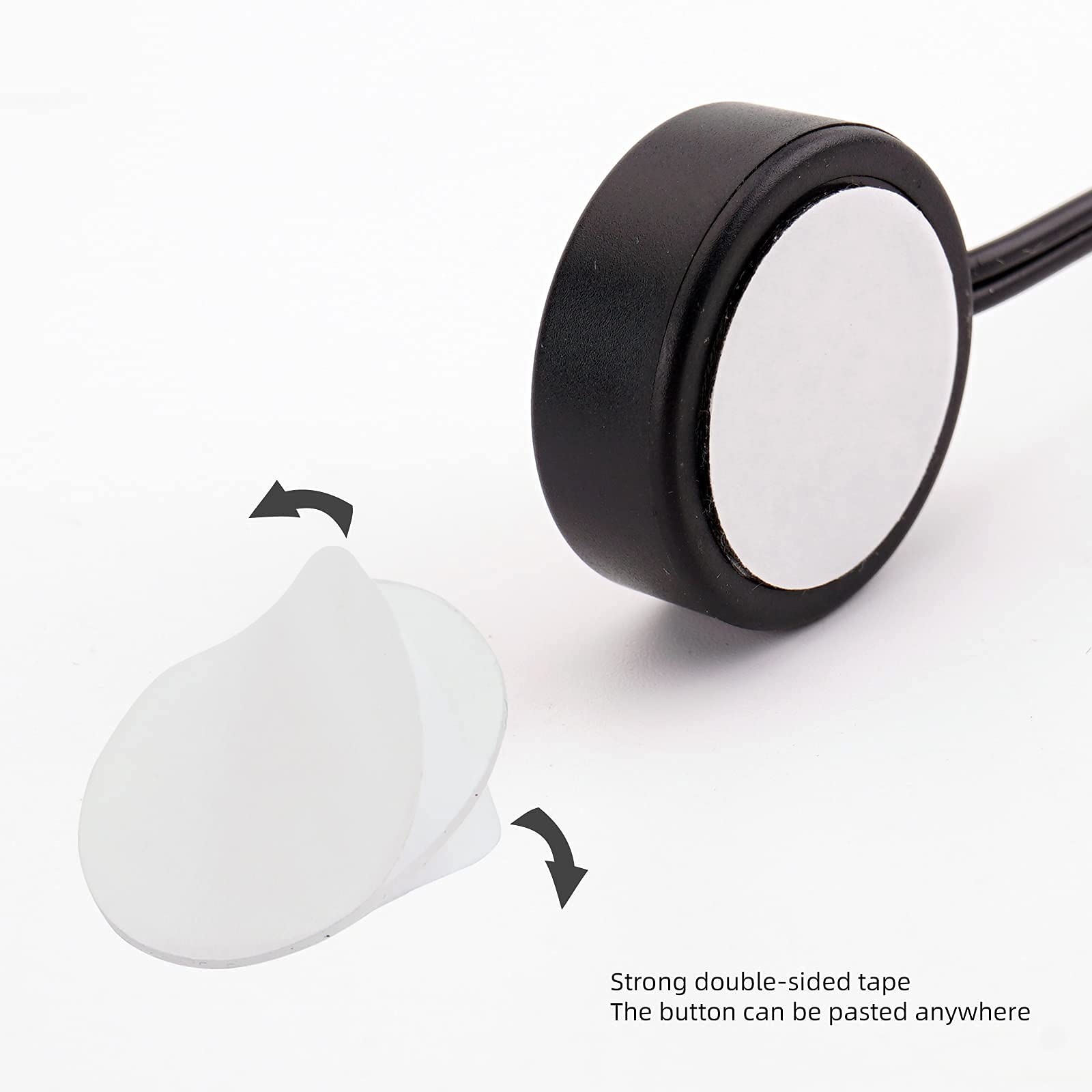 AOLIHAN Mini Speaker Horn Momentary Push Button Switch with Quick Connector and Pre-Wiring Wires, 12V/24V On Off High Round Cap