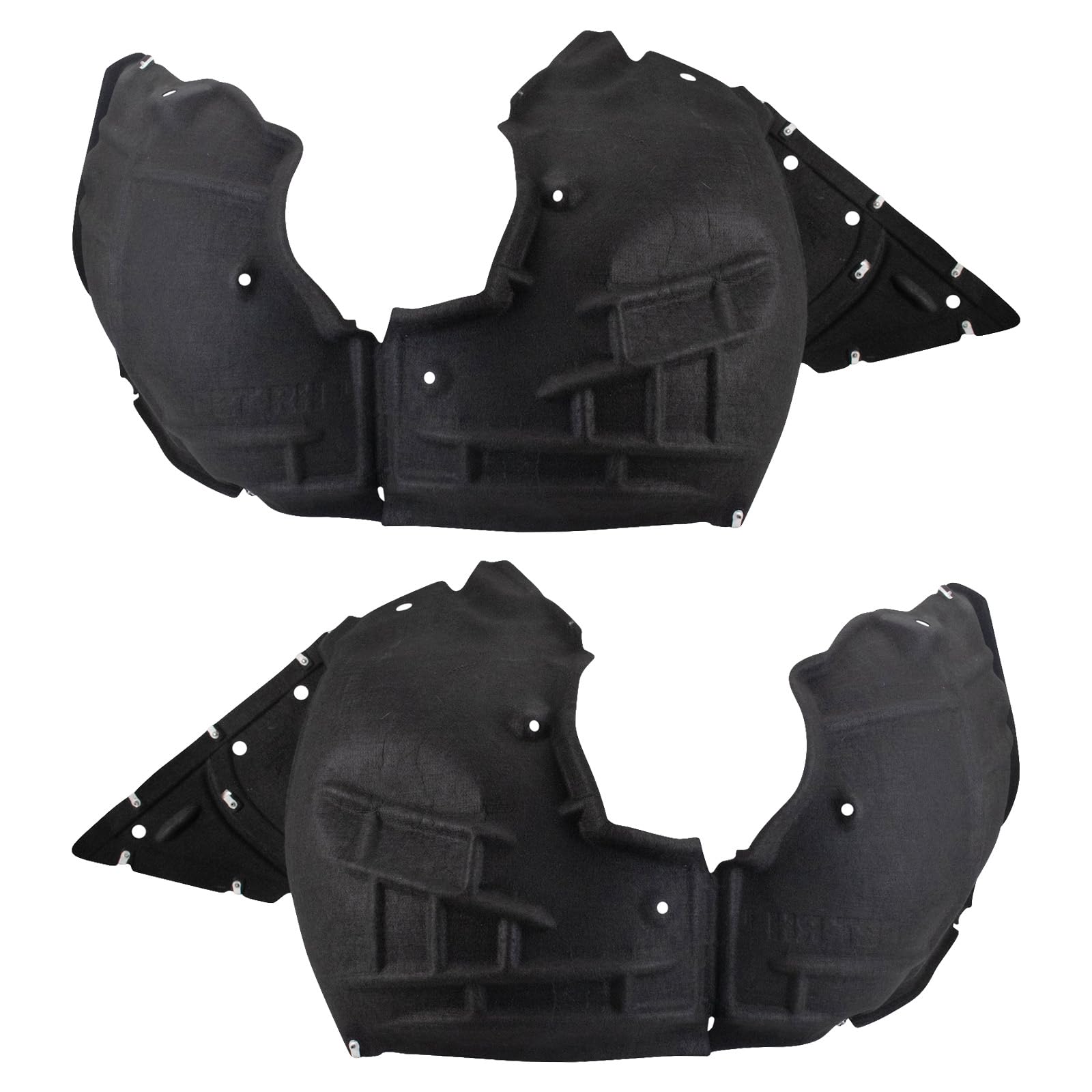 Trq Front Inner Fender Liner Set Compatible With 2016-2023 Chevrolet Camaro Gm1248295 Gm1249295