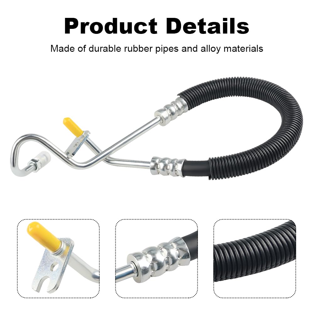 WMPHE Power Steering Pressure Hose Compatible with Chevy Silverado 1500 2500 Suburban Tahoe Avalanche, Compatible with GMC Sierr