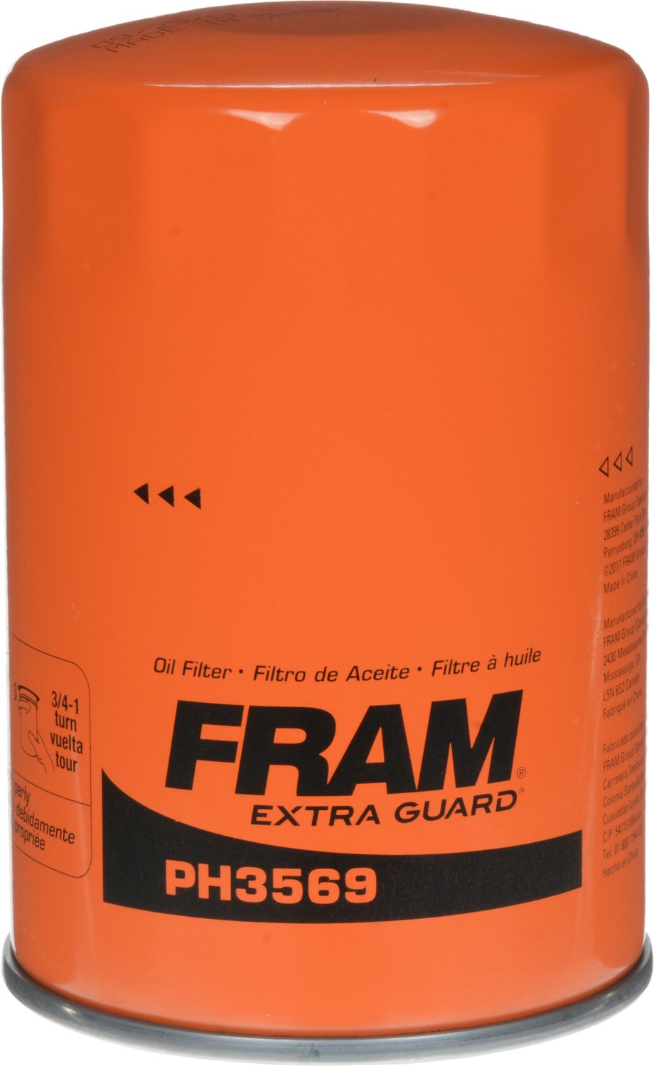 Fram Extra Guard Ph3569, 10K Mile Change Interval Spin-On Oil Filter