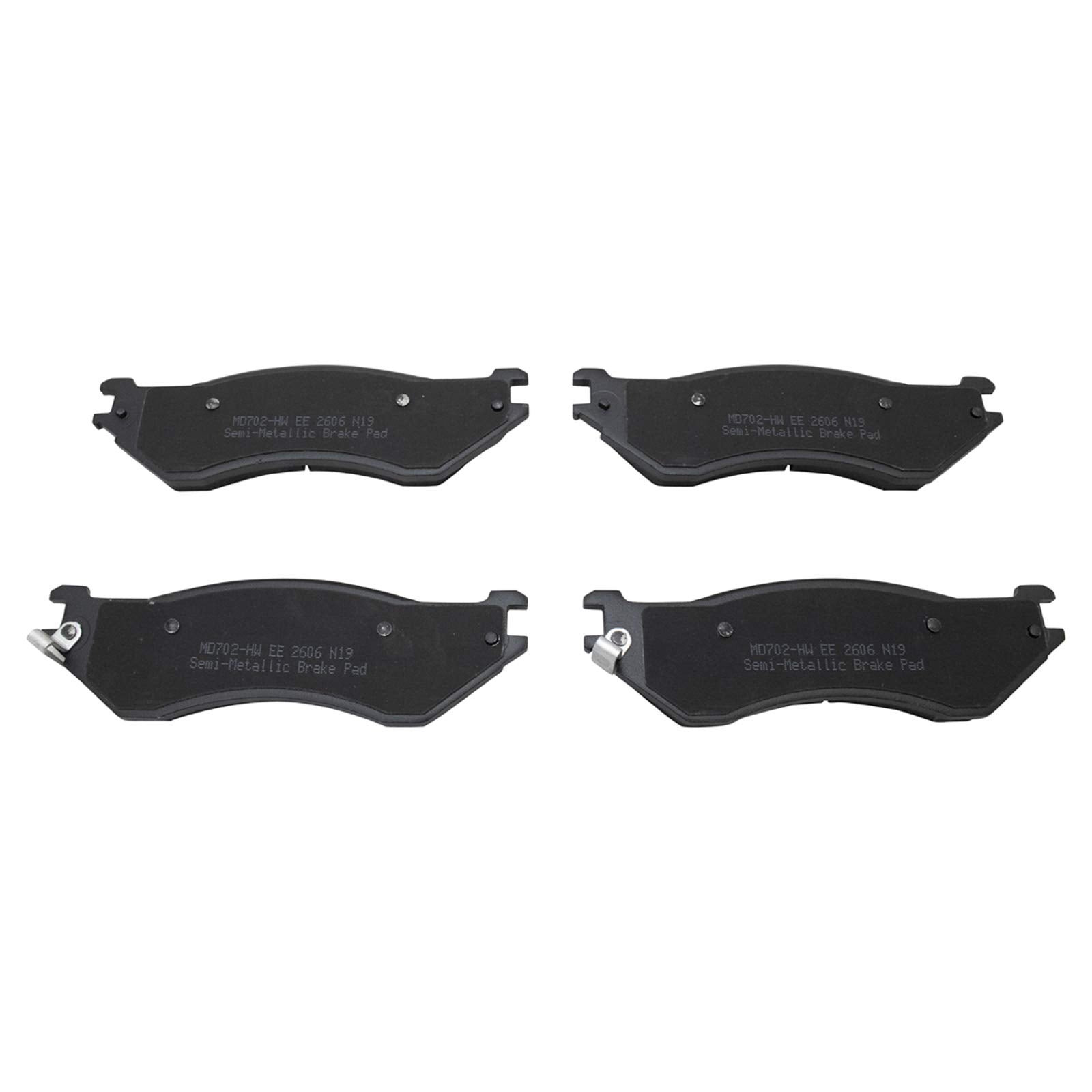 Trq Front Brake Pad & Rotor Kit Brake Pads Brake Rotor Semi-Metallic Compatible With 1997 Ford F-250