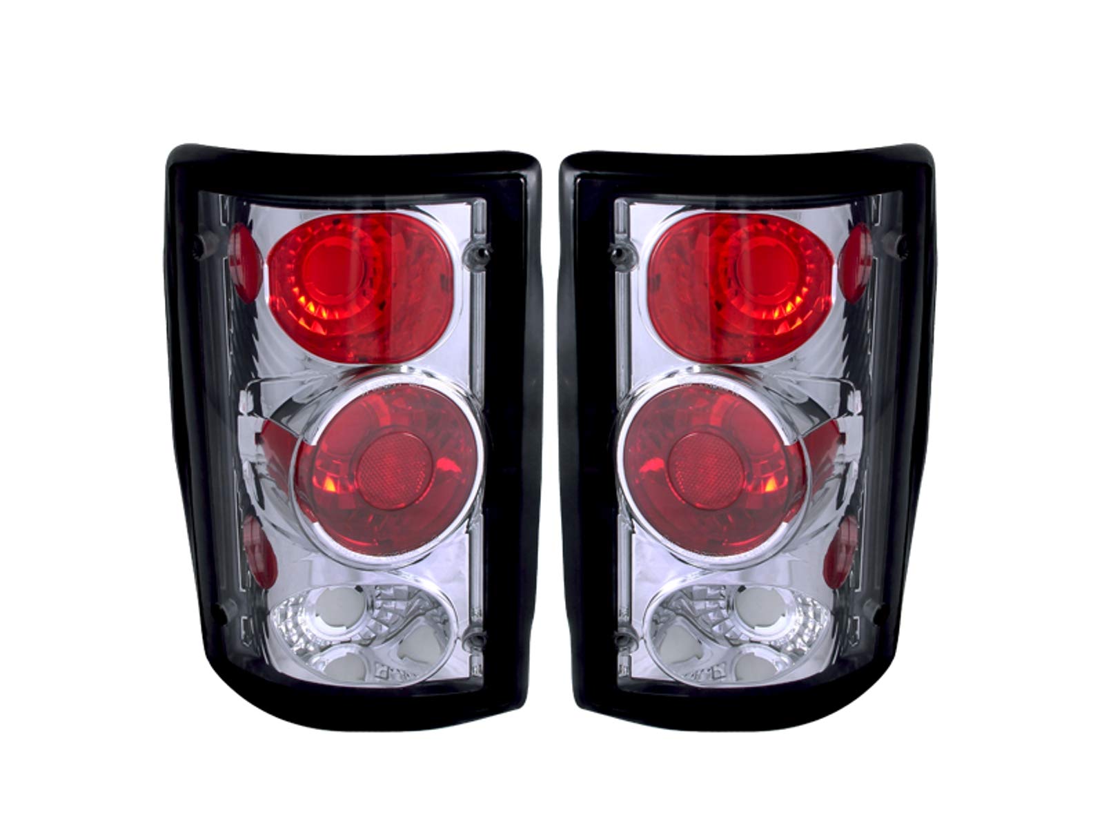 Anzo Usa 211049 Ford Excursion Chrome Tail Light Assembly - (Sold In Pairs)