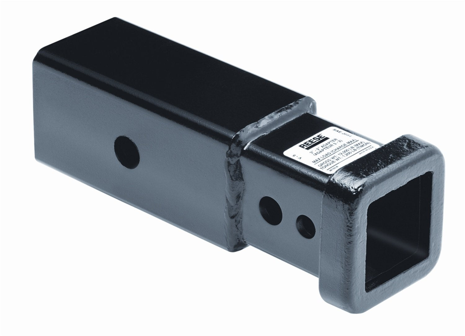 Draw-Tite 38735 Titan Trailer Hitch Reducer Sleeve, Adapts From 3 Inch To 2 Inch Hitch Receiver Adapter, 6 Inch Length, 5/8 Inch Hitch Pin Opening