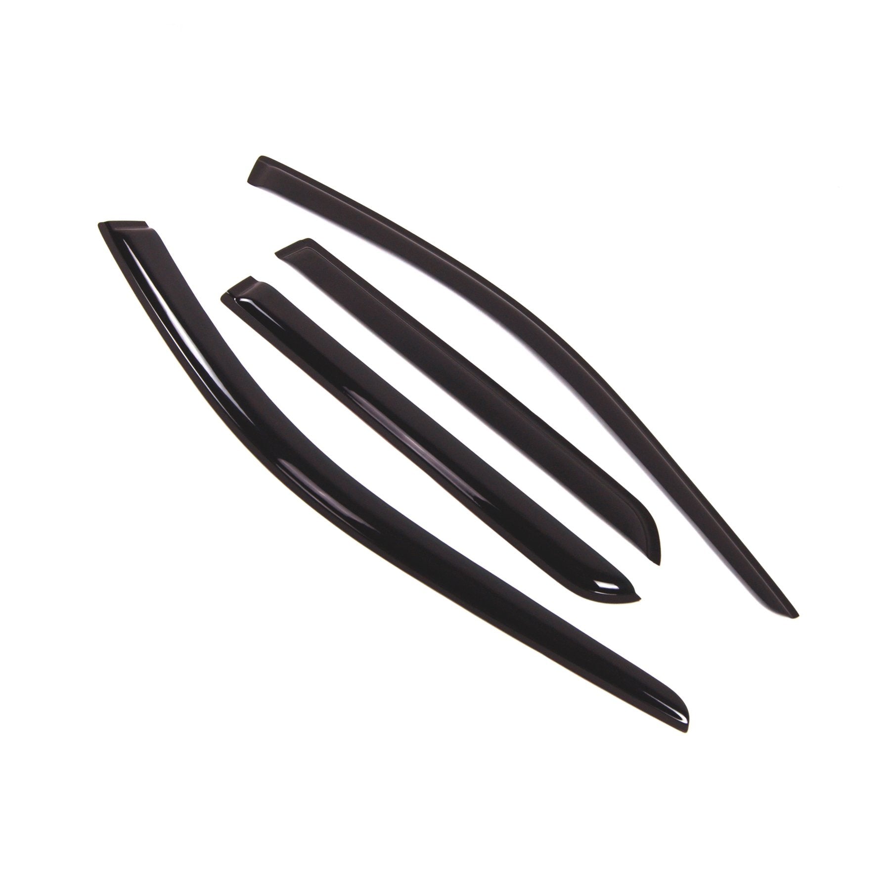 Tuningpros Outside Mount Window Vent Visors Rain Guards Compatible With Dodge Durango 2017-2018 | Side Window Wind Deflectors Ra