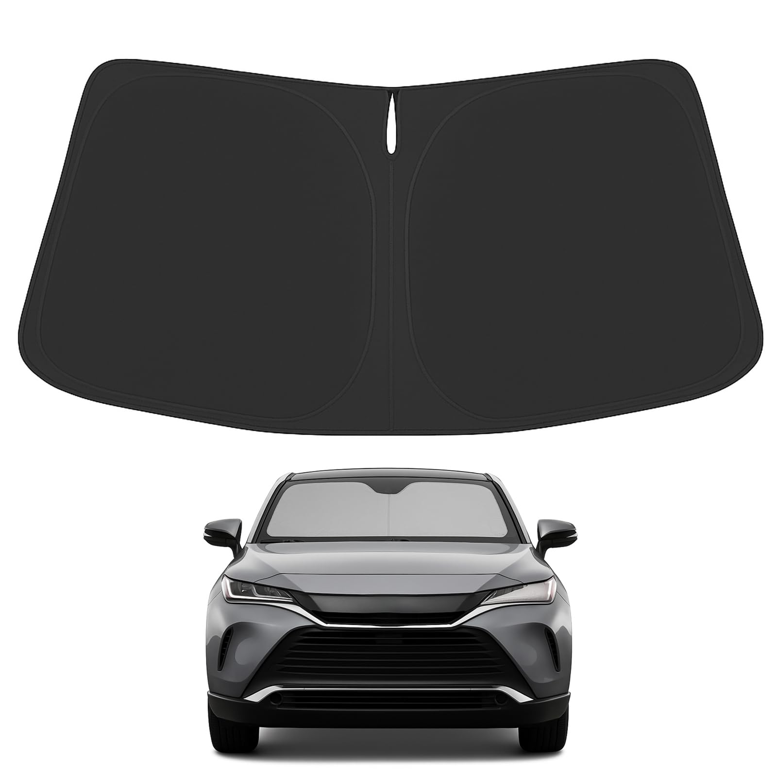 Proadsy 2025 Upgrade Windshield Sunshade Custom Fit 2021 2022 2023 2024 2025 Toyota Venza, Le, Xle, Limited, Suv Reflective Heat