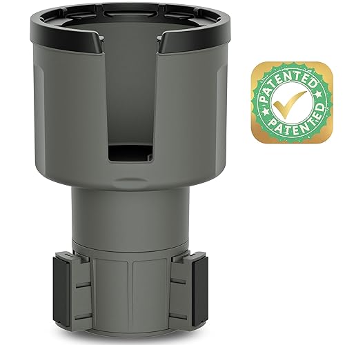 Swigzy Car Cup Holder Expander Adapter (Adjustable) - Holds Hydro Flask, Yeti, Nalgene, Large 32/40 Oz. Bottles & Big Drinks - G