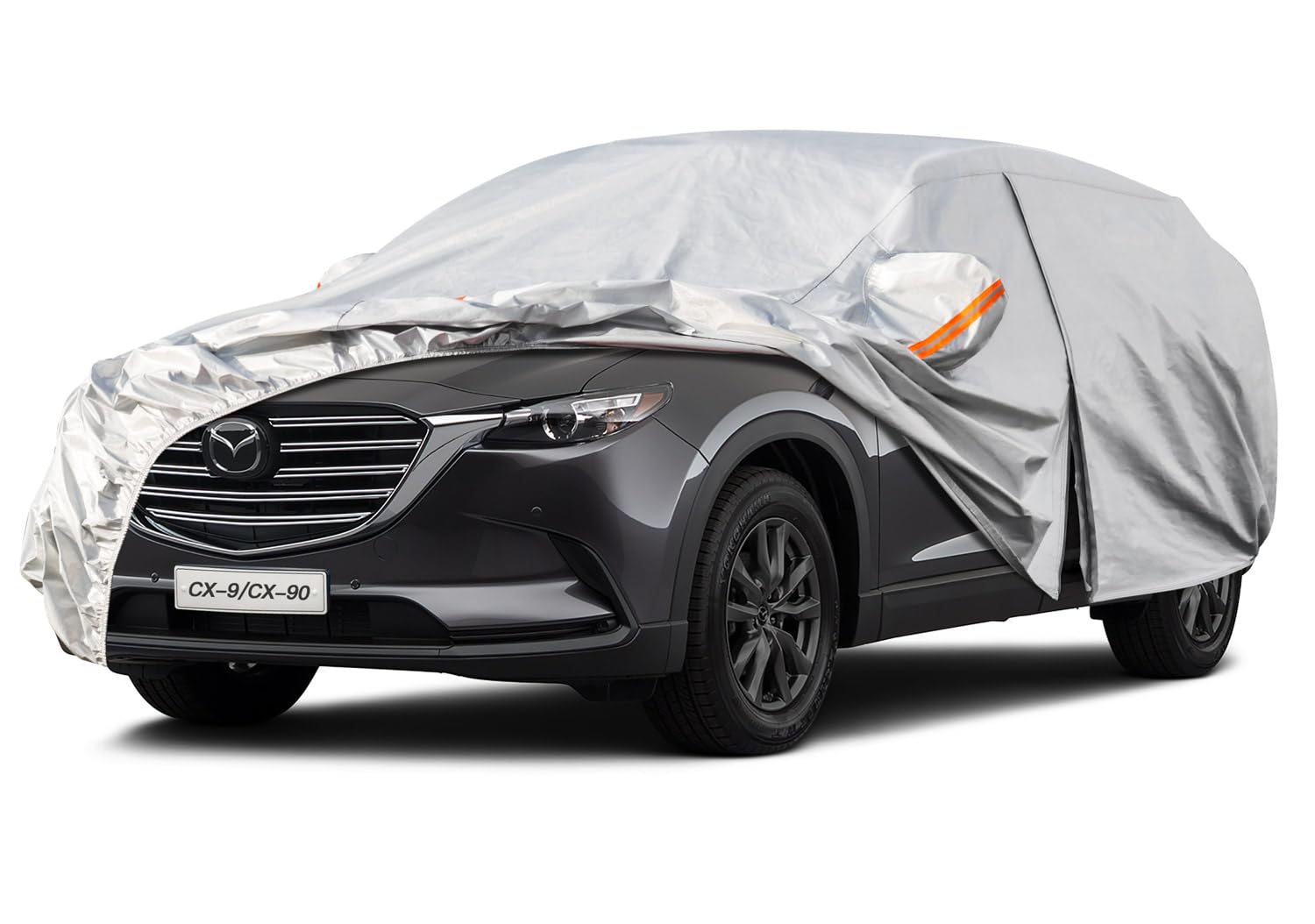 Kayme 6 Layers Suv Car Cover Custom Fit For Mazda Cx-9/Cx-90/Cx 9/Cx 90 (2006-2024) Waterproof All Weather For Automobiles, Outd