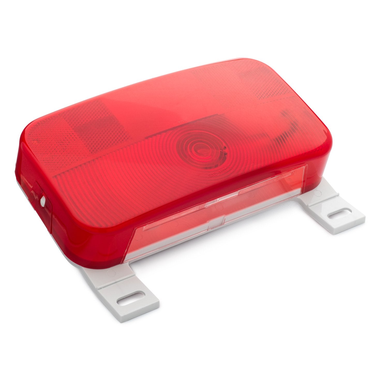 Lumitronics Red Surface Mount Light - License Bracket and License Light - Stop/Turn/Tail for RV, Trailer, Camper, 5th Wheel, Mot