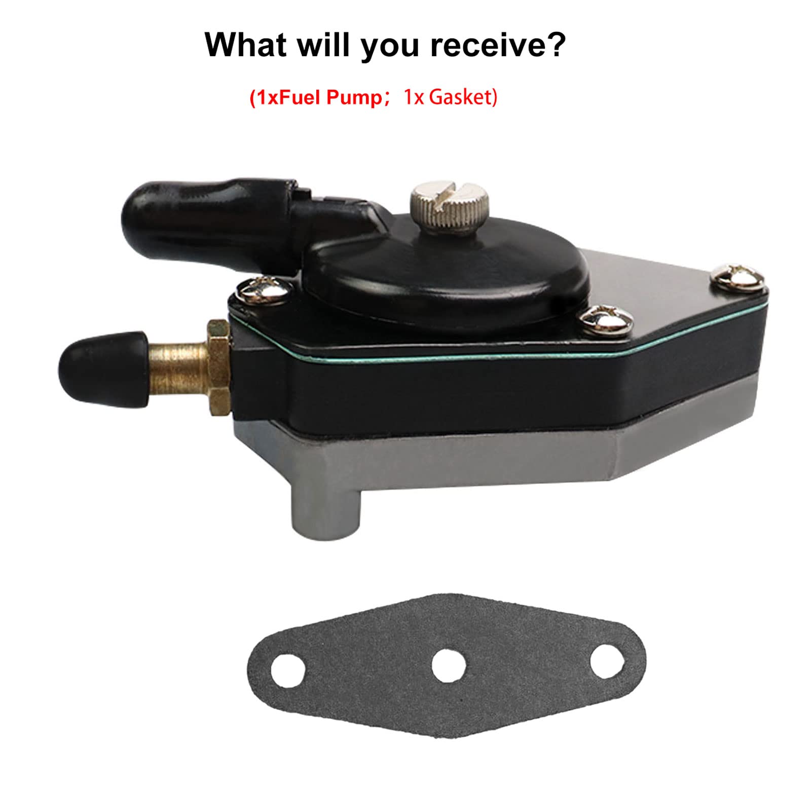 Outboard Fuel Pump 18-7352 With Gasket Evinrude Fuel Pump 438556 433390 385784 Compatible With Johnson Evinrude 25-140Hp Boat Mo