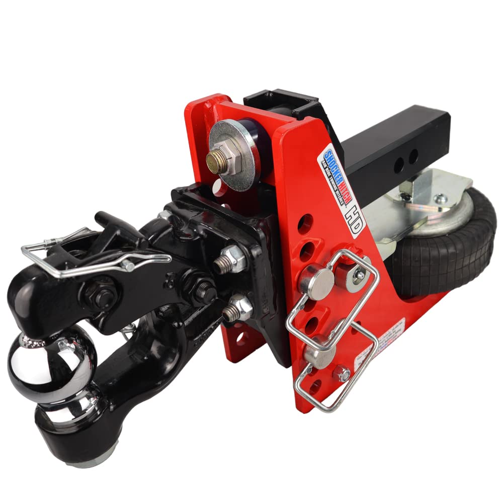 Shocker Air Pintle & Ball Combo Hitch, Fits 2' Hitch, Has 2-5/16' Ball 16,000 Lbs