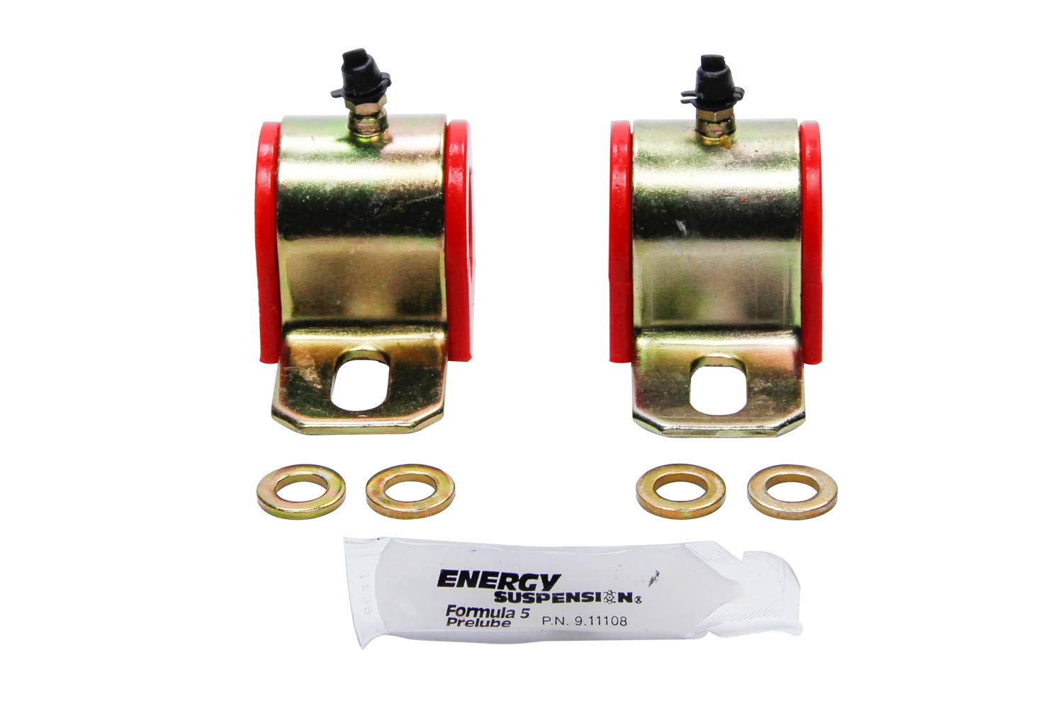 Energy Suspension 9.5161R 1 Greasable Sway Bar Set , Red