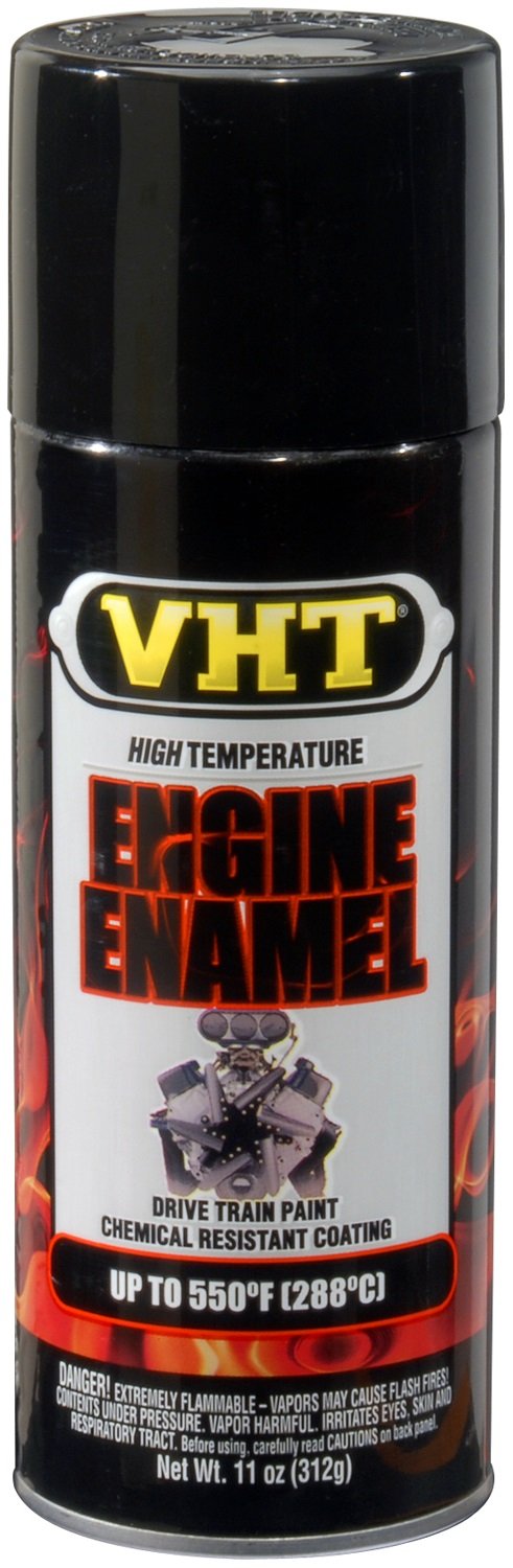 Vht High Temperature Engine Enamel Gloss Black 11 Oz. Aerosol - Lot Of 6