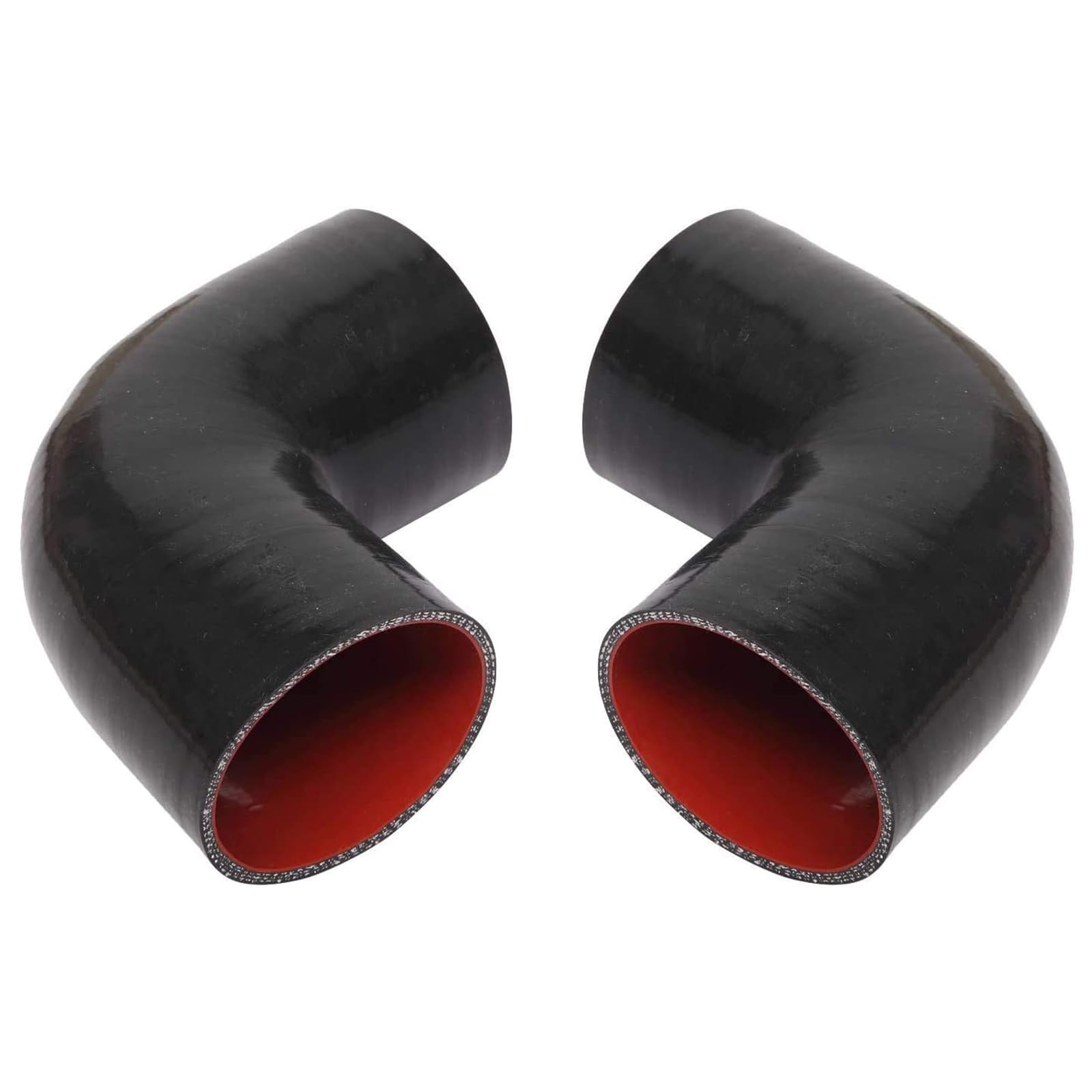 SUNROAD 28 x 7 x 2.5 Universal Turbo Intercooler with 1 Intercooler + 12pcs 2.5 Coupler Hoses + 12pcs Chrome + 24pcs T-B