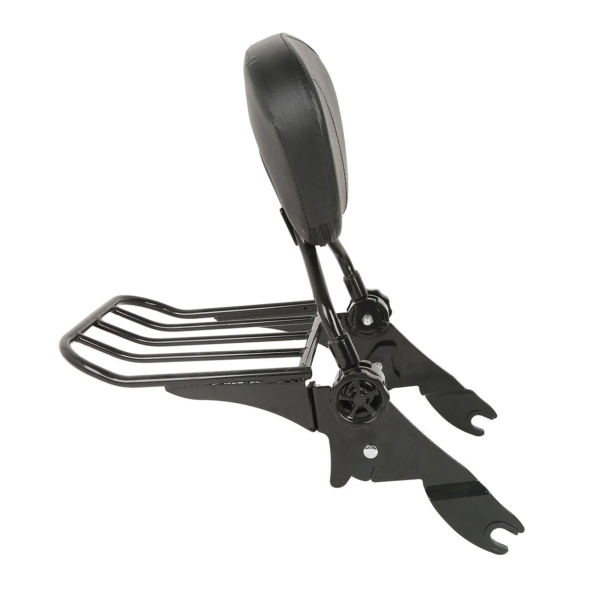 Xfmt Backrest Sissy Bar Luggage Rack Compatible With Harley Davidson 2009-Later Road King, Road Glide, Street Glide, Electra Glide, Ultra Classic,Cvo Road Glide Ultra Custom,Cvo Street Glide