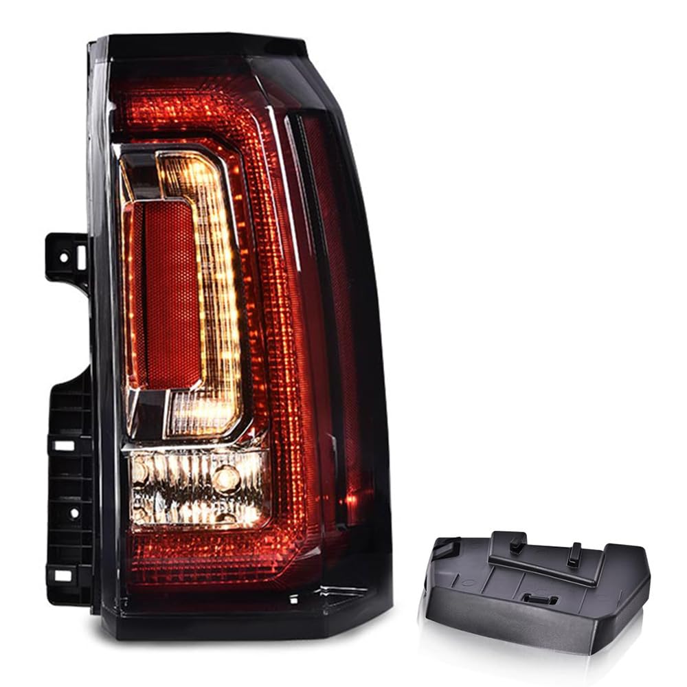 GRAND ORANGE Tail Light Assembly Rear Lights Compatible with GMC Yukon/Yukon XL 2015-2020 Passenger Side Taillamp Brakelight 845