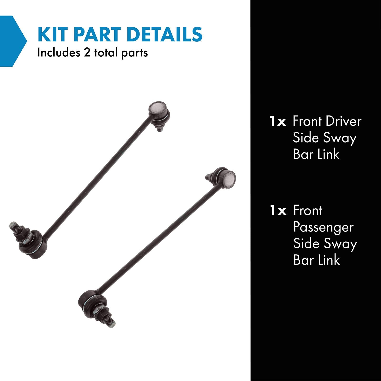 Trq Sway Bar Link Front Pair Set For Nissan Altima Hybrid Murano Rogue