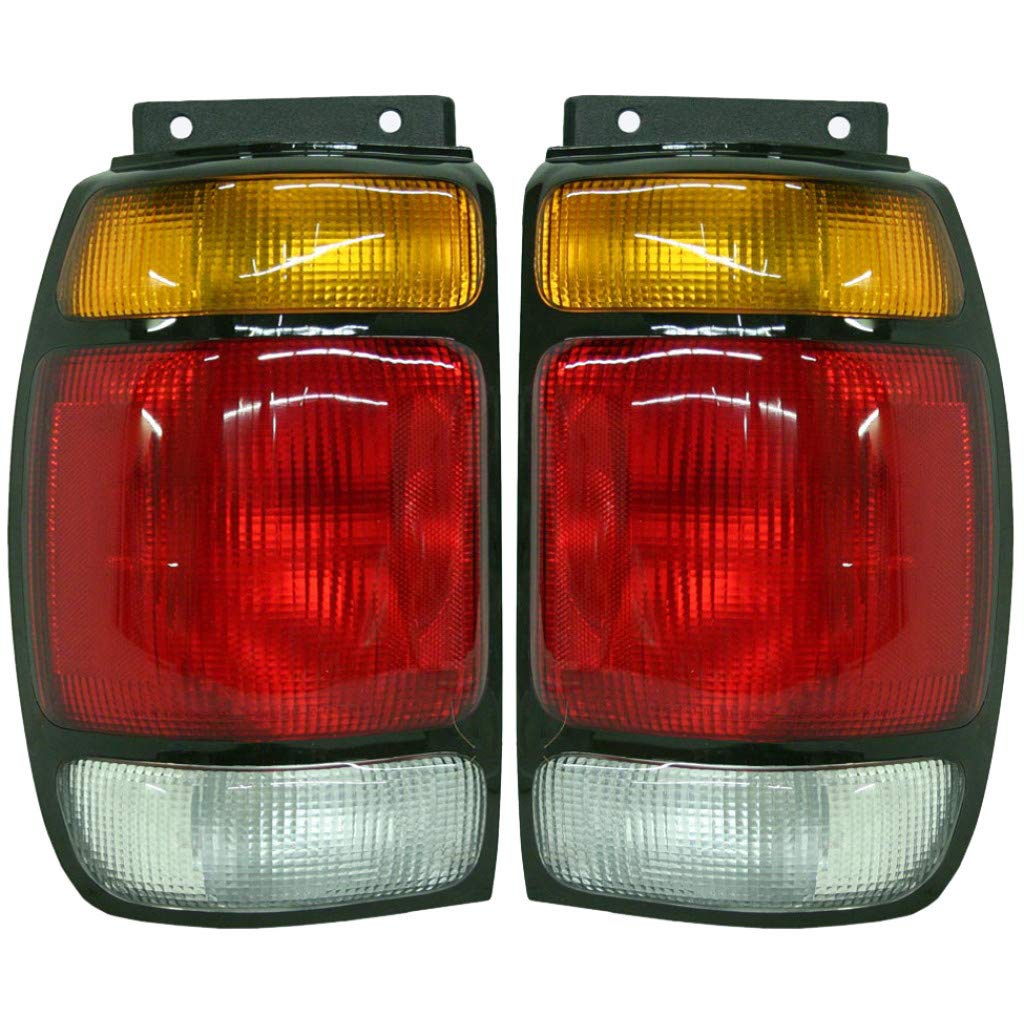 For 1995 1996 1997 Ford Explorer Pair Rear Tail Lights Driver And Passenger Side Assembly Unit From 2/95 Fo2800113 Fo2801113 - R