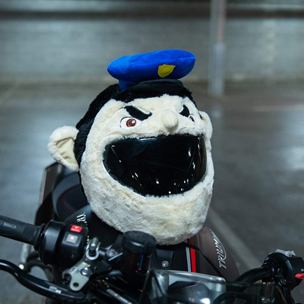 Moto Loot Helmet Cover For Motorcycle Helmet, Fun Rides And Gifts (Cover Only. Helmet Not Included) - Policeman