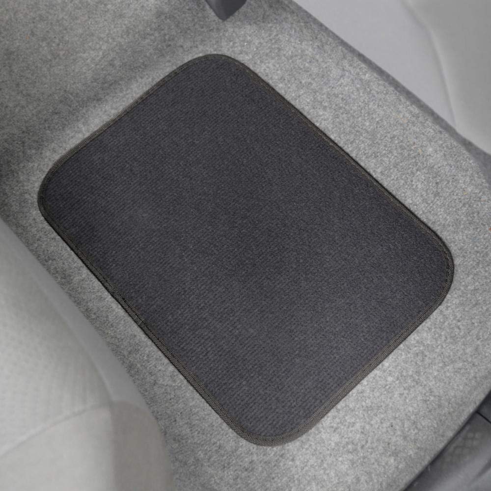 Premium 4 Piece Set Of Carpet Car Floor Mats With Vinyl Safety Heel Pad For Car, Truck, Suv, Coupe Sedan, Black (Mt-100-Bk) Pack