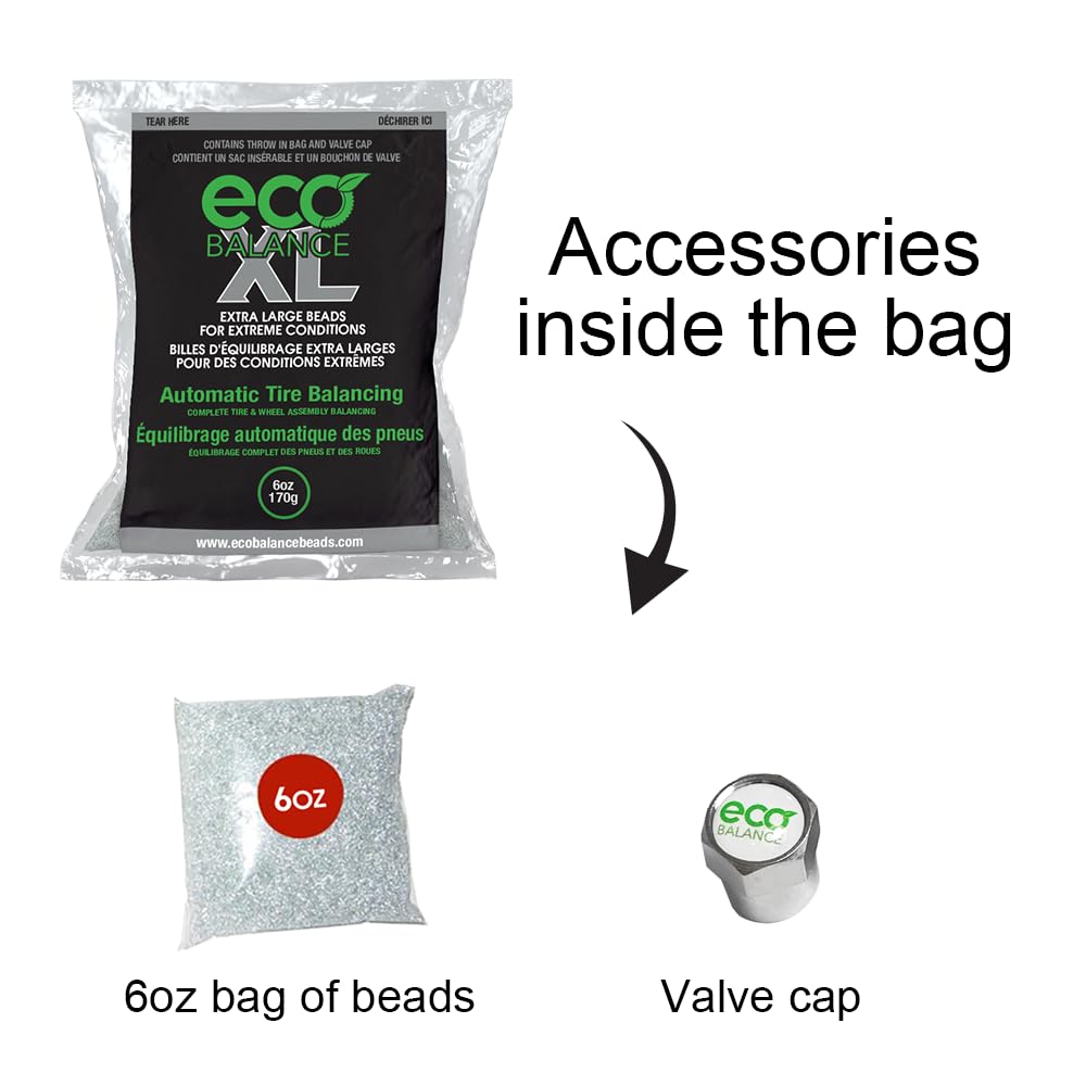 Eco Balance 06-Ecoxl4 Eco Xl Extreme Condition Tire/Wheel Balancing Beads - Off-Road Vehicles, Light Duty Truck Tires, (4) 6Oz B