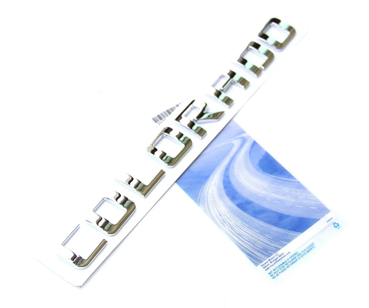 Yoaoo 3X Oem Chrome Colorado Nameplate Emblems Letter Badge 3D For 2007-2019 Tahoe Shiny