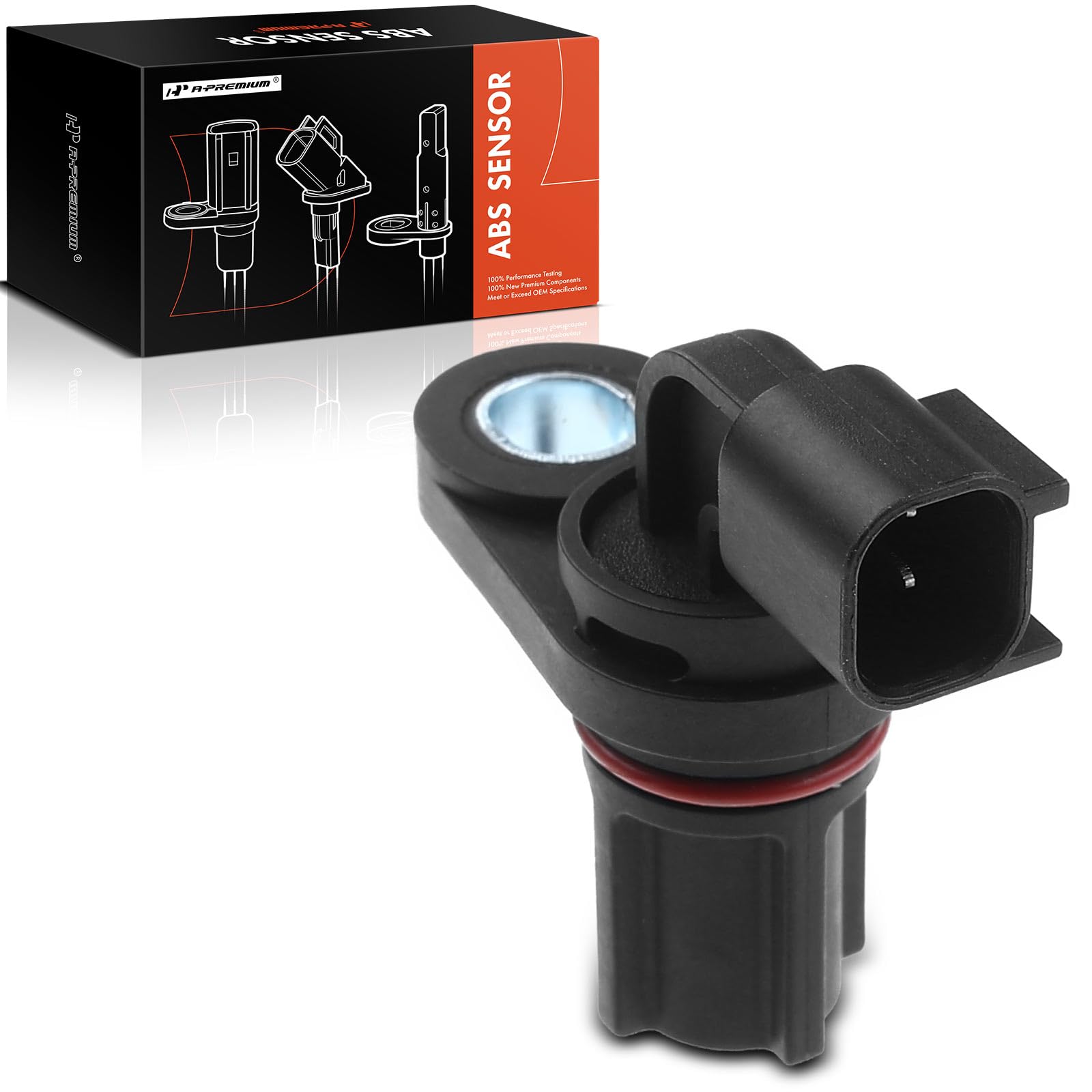 A-Premium ABS Wheel Speed Sensor Compatible with Ford & Lincoln Models - for F-150/250/350, F-250/350/450/550 Super Duty, F53, F650, F750, Lobo, Mark LT - Replace# 4L3A9E731AA, 6L3Z9E731A