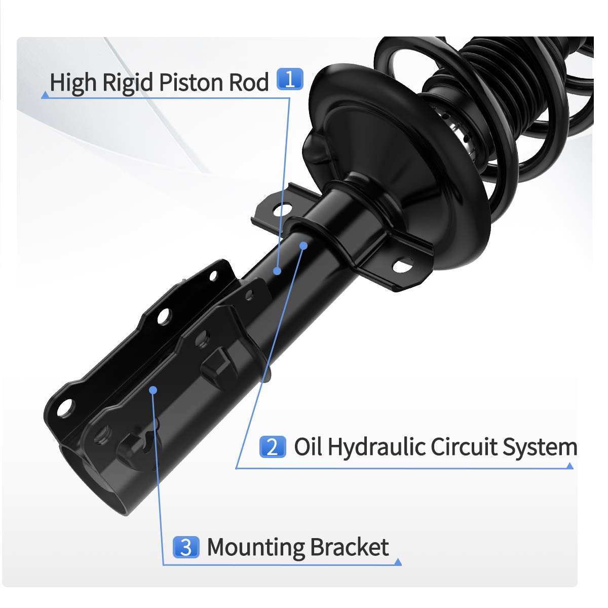 Yitamotor Front Complete Struts Rear Shocks Suspension Compatible With 2005-2010 Chevrolet Cobalt, 2006-2011 Chevrolet Hhr, 2007
