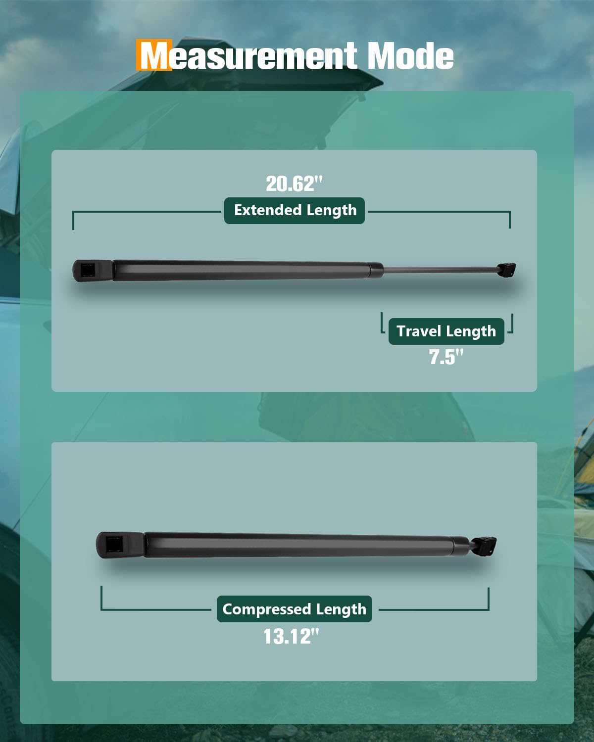 Scitoo Liftgate Lift Supports Replacement Struts Gas Springs Shocks Fit For Nissan Murano 3.5L 2005-2007
